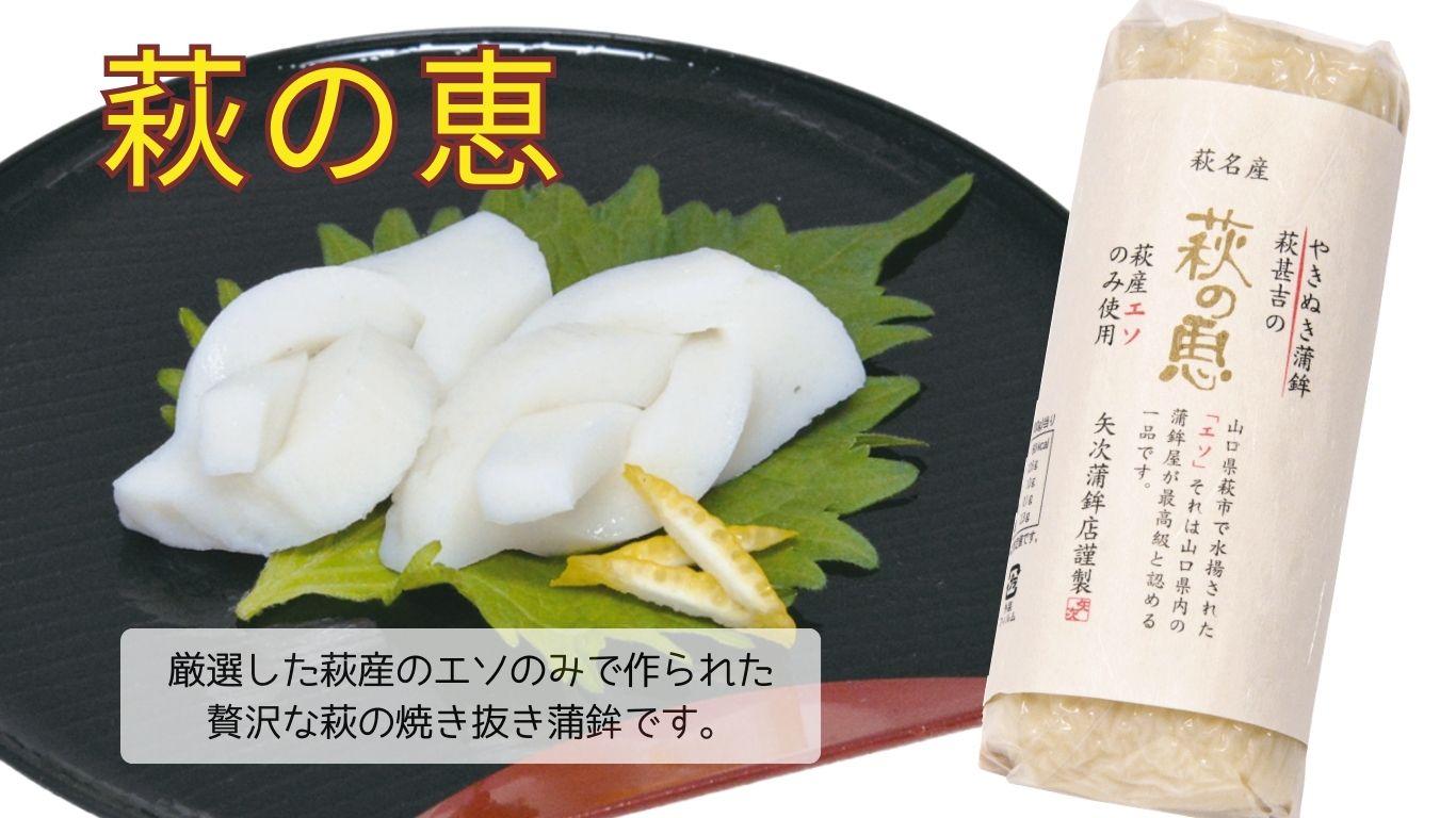 [№5226-0213]蒲鉾詰合せ　Eセット（焼き抜き蒲鉾「萩の恵」・ごぼう巻・志田巻・朱巻詰合せ）