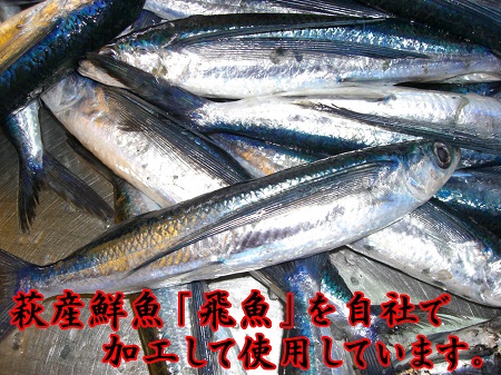 [№5226-0072]季節限定　萩産鮮魚トビウオ100％　焼き抜き蒲鉾「飛魚」8本
