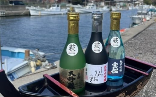 [№5226-1076]日本酒 飲み比べ ☆GI萩取得☆ 宝船 GI萩3種 のみくらべ セット 各300ml お酒