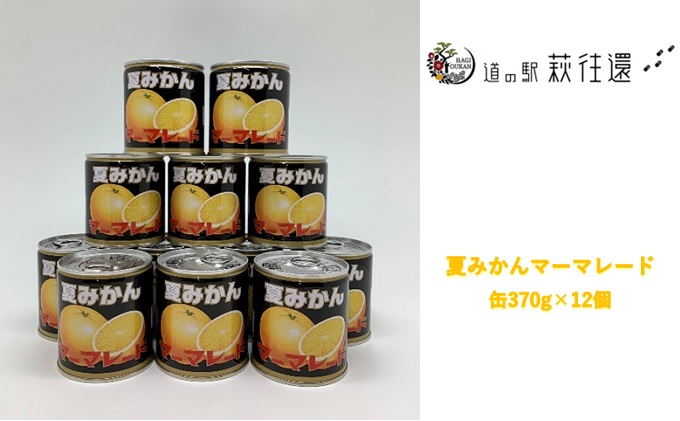 [№5226-0765]【萩名産】夏みかんマーマレード缶（12個セット）