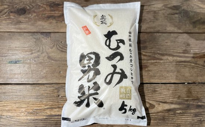 [№5226-0580]自然栽培 むつみ男米 玄米 10kg